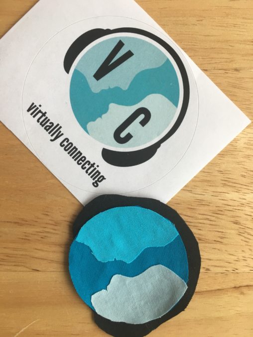logo and sticker for Virtually Connecting